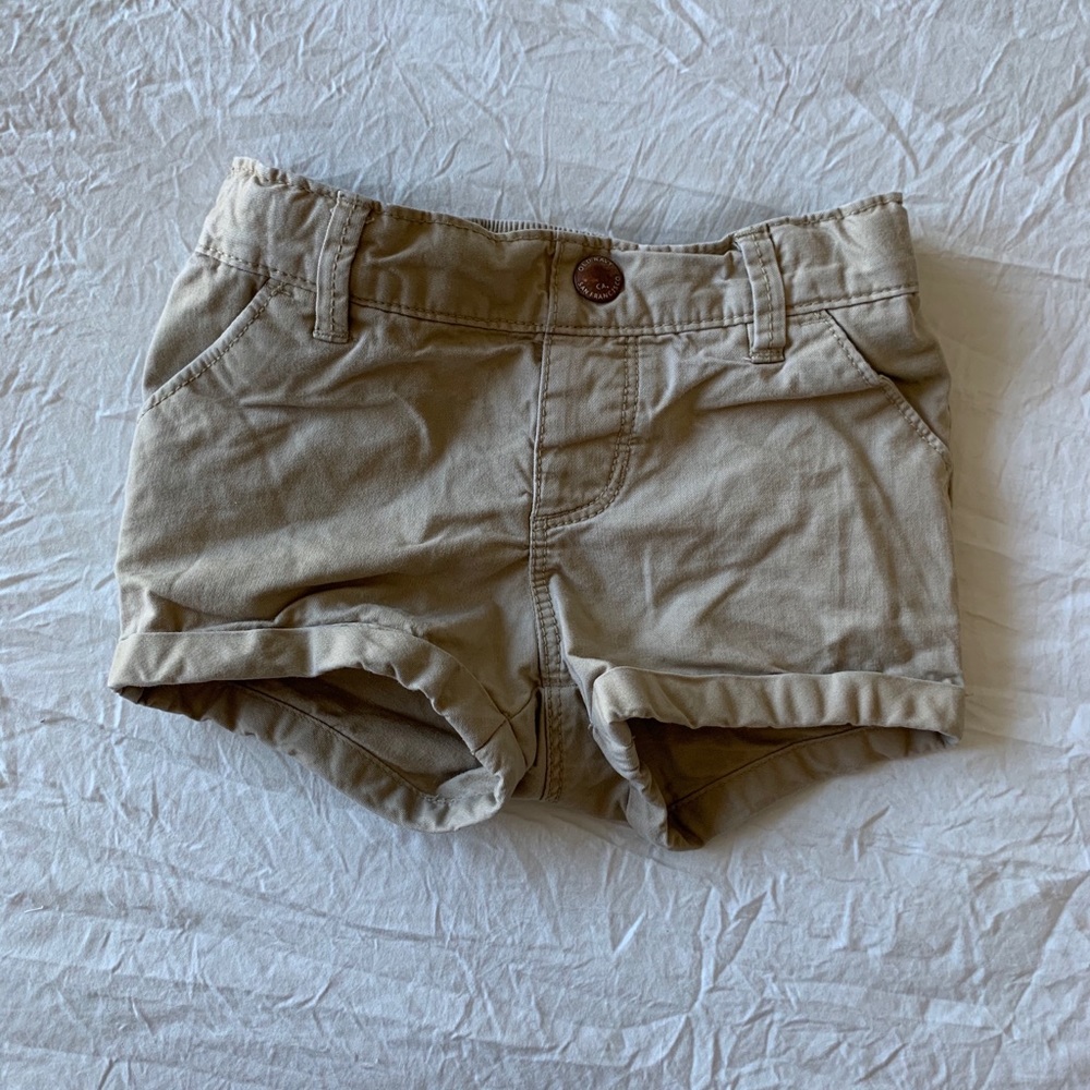 Girls tan shorts